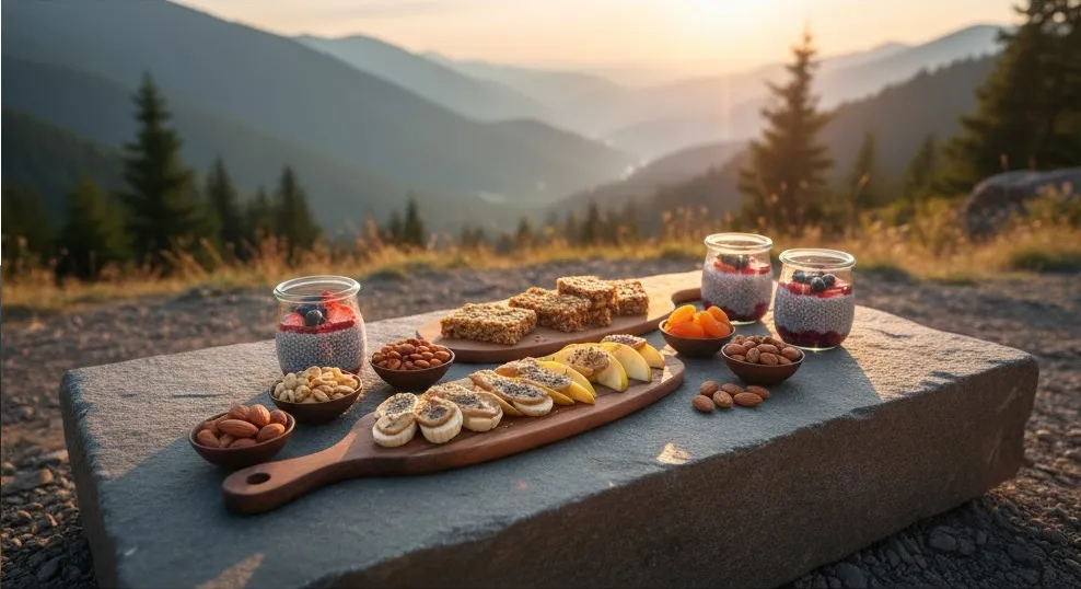 Sağlıklı Atıştırmalıklar: Ev Yapımı Tariflerle - Banner Görseli - Sağlıklı Tarifler Kategorisi - Dengeli Sağlık