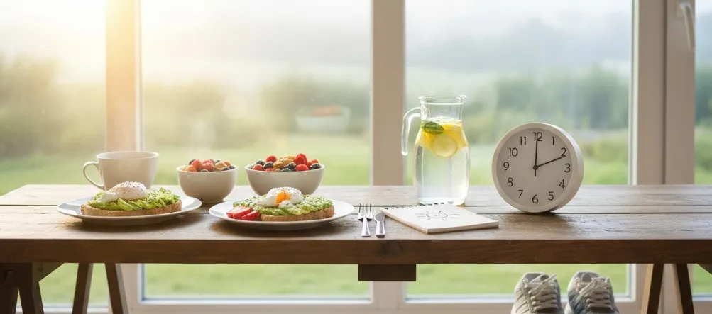 Aralıklı Oruç (Intermittent Fasting) 16:8 – 5:2 Yöntemleri ve Faydaları - Banner Görseli - Diyet Ve Kilo Yönetimi Kategorisi - Dengeli Sağlık