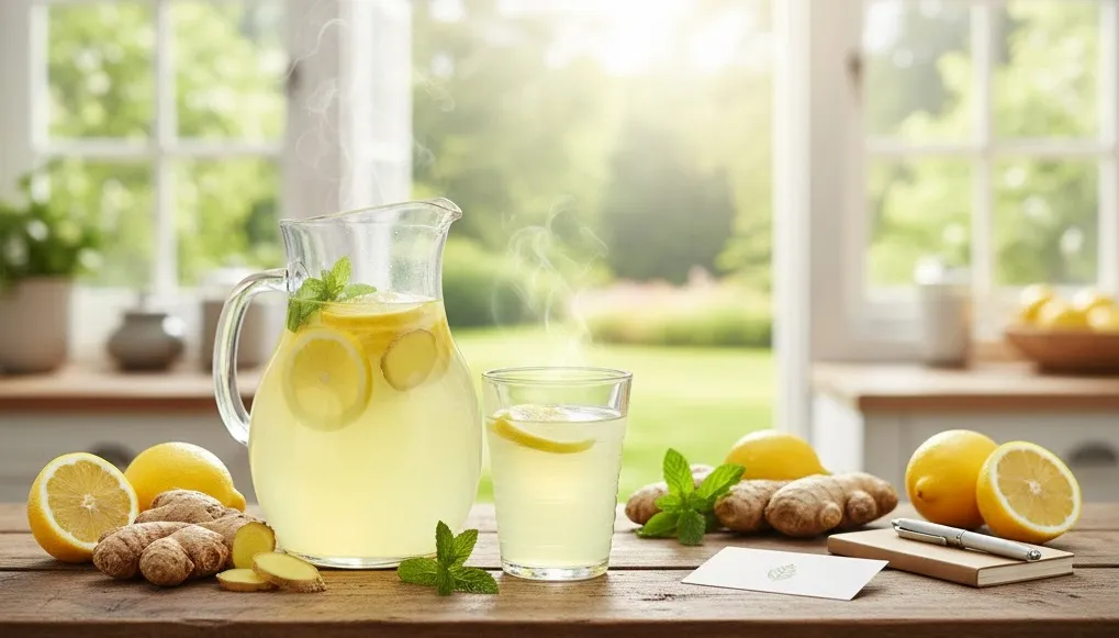 Zencefil ve Limon ile Kilo Verme: Detoks İçeceği Tarifi - Banner Görseli - Kilo Verme İpuçları Kategorisi - Dengeli Sağlık