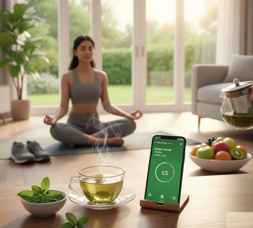 Yeşil Çay ile Kilo Verme: Günde Kaç Bardak İçilmeli? - Özet Görseli - Kilo Verme İpuçları Kategorisi - Dengeli Sağlık